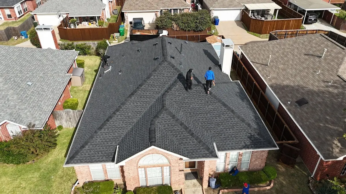 Commercial Roofing work in progress on a Costa Mesa property
